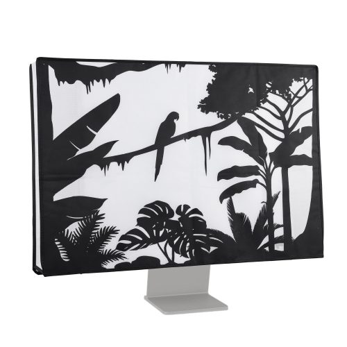 Husa pentru monitor de 31-32 inch, Kwmobile, Negru/Alb, Textil, 45117.08