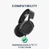 Set 2 Perne de urechi pentru casti STEELSERIES Arctis 7/Arctis 9/Arctis Headsets, Kwmobile, Negru, Piele ecologica, 57962.01