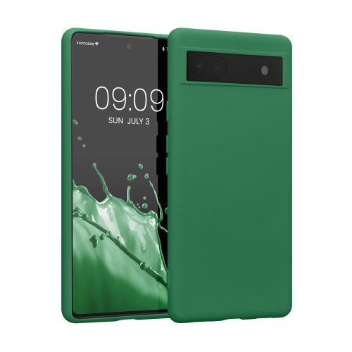 Husa Kwmobile pentru Google Pixel 6a, Silicon, Verde, 58053.227