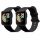 Set 2 curele pentru Xiaomi Mi Watch Lite/Redmi Watch, Kwmobile, Negru, Silicon, 54778.06