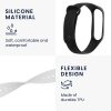 Set 2 Curele pentru Xiaomi Mi Band 4, Kwmobile, Negru/Alb, Silicon, 49312.02