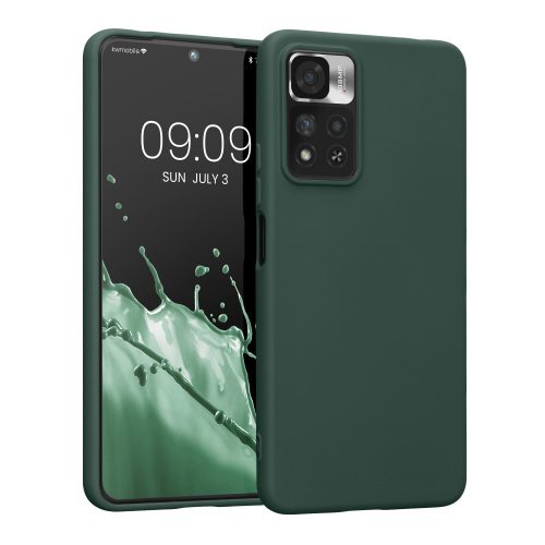 Husa Kwmobile pentru Xiaomi Redmi Note 11 Pro Plus 5G, Silicon, Verde, 58097.169