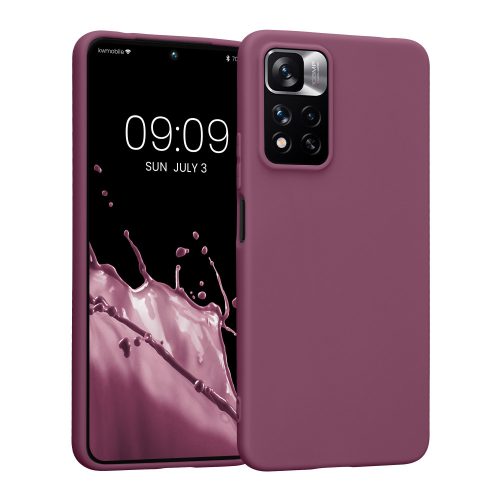 Husa Kwmobile pentru Xiaomi Redmi Note 11 Pro Plus 5G, Silicon, Violet, 58095.187