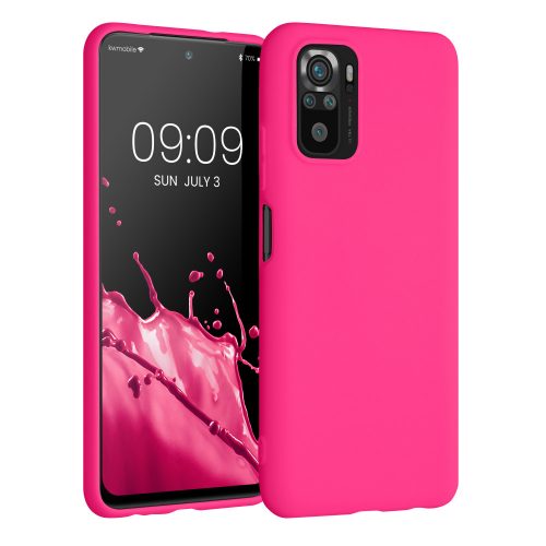 Husa Kwmobile pentru Xiaomi Redmi Note 10/Redmi Note 10S, Silicon, Roz, 54541.77