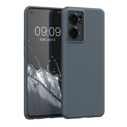 Husa Kwmobile pentru OnePlus Nord CE 2 5G, Silicon, Albastru, 57639.202