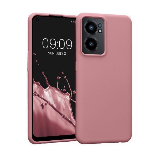 Husa Kwmobile pentru OnePlus Nord CE 2 5G, Silicon, Roz, 58116.193