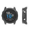 Set 2 Huse pentru Garmin Forerunner 245/Forerunner 245 Music, Kwmobile, Negru/Transparent, Silicon, 58177.02