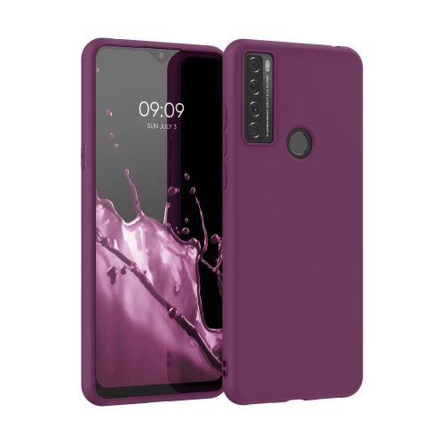 Husa Kwmobile pentru TCL 20 SE (2021), Silicon, Violet, 55693.187