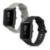 Set 2 curele pentru Huami Amazfit Bip/Amazfit Bip Lite, Kwmobile, Gri/Negru, Silicon, 58181.01