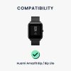 Set 2 curele pentru Huami Amazfit Bip/Amazfit Bip Lite, Kwmobile, Gri/Negru, Silicon, 58181.01