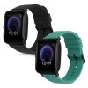 Set 2 curele pentru Huami Amazfit Bip U/Amazfit Bip U Pro, Kwmobile, Negru/Verde, Silicon, 57434.04