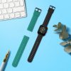 Set 2 curele pentru Huami Amazfit Bip U/Amazfit Bip U Pro, Kwmobile, Negru/Verde, Silicon, 57434.04