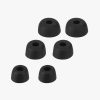 Set 6 Varfuri de schimb pentru casti Jabra Elite 7 Pro/Elite 7 Active, Kwmobile, Negru, Silicon, 58253.01