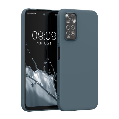 Husa Kwmobile pentru Xiaomi Redmi Note 11/Redmi Note 11s, Silicon, Albastru, 57368.202