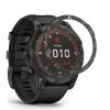 Rama cadran pentru Garmin Fenix 7, Kwmobile, Negru/Argintiu, Aluminiu, 58350.01