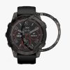 Rama cadran pentru Garmin Fenix 7, Kwmobile, Negru/Argintiu, Aluminiu, 58350.01