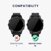 Rama cadran pentru Garmin Fenix 7S, Kwmobile, Negru/Argintiu, Aluminiu, 58352.01