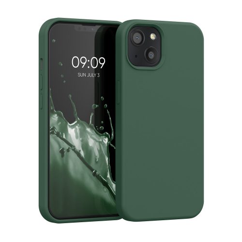 Husa Kwmobile pentru Apple iPhone 13, Silicon, Verde, 55878.169