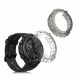 Set 2 Huse pentru Huami Amazfit T-Rex/Amazfit T-Rex Pro, Kwmobile, Negru/Transparent, Silicon, 58459.02