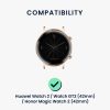 Curea pentru Huawei Watch 2/Watch GT2 (42mm)/Honor Magic Watch 2 (42mm), Kwmobile, Maro/Negru, Piele naturala, 58464.05