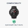 Set 2 curele pentru Huami Amazfit T-Rex/Amazfit T-Rex Pro, Kwmobile, Negru/Verde, Silicon, 58460.02