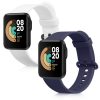 Set 2 curele pentru Xiaomi Mi Watch Lite/Redmi Watch, Kwmobile, Albastru/Alb, Silicon, 54778.07