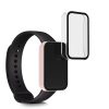 Set 2 Folii de protectie pentru Xiaomi Redmi Smart Band Pro, Kwmobile, Transparent/Roz, Sticla securizata, 57424.02