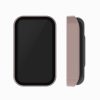 Set 2 Folii de protectie pentru Xiaomi Redmi Smart Band Pro, Kwmobile, Transparent/Roz, Sticla securizata, 57424.02