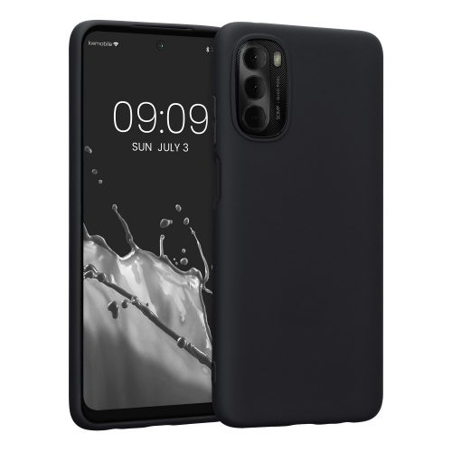 Husa Kwmobile pentru Motorola Moto G (2022), Silicon, Negru, 58530.47