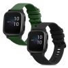 Set 2 curele pentru Garmin Venu Sq/Venu Sq Music, Kwmobile, Negru/Verde, Silicon, 57776.03