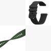 Set 2 curele pentru Garmin Venu Sq/Venu Sq Music, Kwmobile, Negru/Verde, Silicon, 57776.03