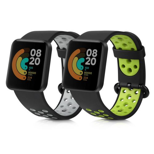 Set 2 curele pentru Xiaomi Mi Watch Lite/Redmi Watch, Kwmobile, Multicolor, Silicon, 54831.06