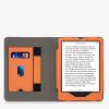 Husa pentru Amazon Kindle Paperwhite 11, Kwmobile, Portocaliu/Gri, Piele ecologica, 56261.06