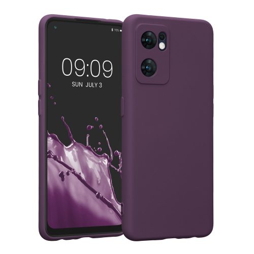 Husa Kwmobile pentru OPPO Find X5 Lite, Silicon, Violet, 57633.187