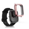 Set 2 Huse pentru Huami Amazfit A1608/Amazfit Bip U/Amazfit U pro, Kwmobile, Transparent/Roz, Silicon, 57435.03