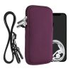 Husa Universala Kwmobile marime L - 6,5 inch, Neopren, Violet, 58700.3.114