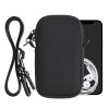 Husa Universala Kwmobile marime M - 5,5 inch, Neopren, Negru, 58700.2.01