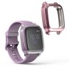 Set 2 Huse pentru Garmin Venu Sq/Venu Sq Music, Kwmobile, Transparent/Roz, Silicon, 57775.03