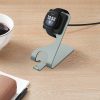 Docking stand pentru Fitbit Versa 3, Kwmobile, Negru/Gri, Metal, 58724.01