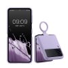 Husa kwmobile pentru Samsung Galaxy Z Flip 3, Silicon, Mov, 58783.108