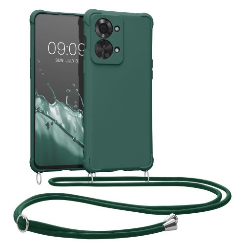 Husa Kwmobile pentru OnePlus Nord 2T, Silicon, Verde, 58770.80