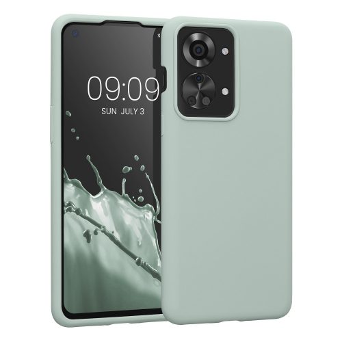 Husa Kwmobile pentru OnePlus Nord 2T, Silicon, Verde, 58764.200