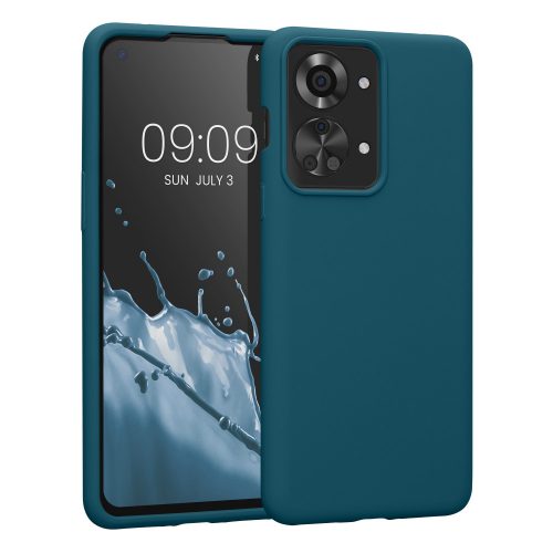 Husa Kwmobile pentru OnePlus Nord 2T, Silicon, Verde, 58764.57