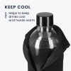 Set 2 Huse Cooler Jacket pentru sticle SodaStream, Kwmobile, Negru/Rosu, Neopren, 58832.01