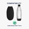 Set 2 Huse Cooler Jacket pentru sticle SodaStream, Kwmobile, Negru/Rosu, Neopren, 58832.01