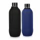 Set 2 Huse Cooler Jacket pentru sticle SodaStream, Kwmobile, Negru/Albastru, Neopren, 58832.02