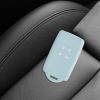 Husa Cheie Auto pentru Renault 4 Butoane - Smart Key, Kwmobile, Verde, Silicon, 48035.200