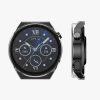 Set 2 Huse pentru Huawei Watch GT 3 Pro (46mm), Kwmobile, Negru/Transparent, Plastic, 58882.01