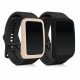 Set 2 Huse pentru Oppo Watch Free, Kwmobile, Negru/Crem, Silicon, 58877.02