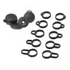 Set 5 Varfuri de schimb pentru casti Sony Linkbuds WF-L900, Kwmobile, Negru, Silicon, 58866.01